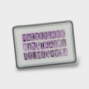 Brazilian Amethyst 10x5mm Step Cut Baguette AAA Gemstones Parcel - 180416