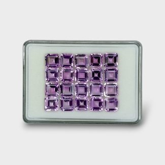 87.5 Cts. Brazilian Amethyst 10mm Step Cut Octagon Shape AA+ Grade Gemstones Parcel - Total 20 Pc.