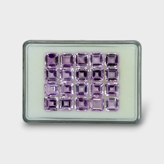 83.8 Cts. Brazilian Amethyst 10mm Step Cut Octagon Shape AA+ Grade Gemstones Parcel - Total 20 Pc.