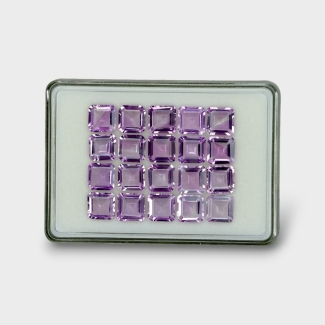 71.15 Cts. Brazilian Amethyst 10mm Step Cut Octagon Shape AA+ Grade Gemstones Parcel - Total 20 Pc.