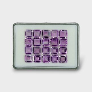 72.85 Cts. Brazilian Amethyst 10mm Step Cut Octagon Shape AA+ Grade Gemstones Parcel - Total 20 Pc.