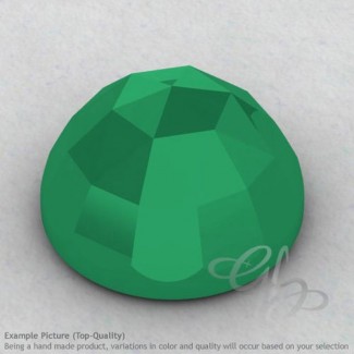 Green Onyx Round Shape Calibrated Cabochons