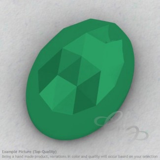 Green Onyx Oval Shape Calibrated Cabochons