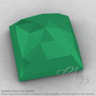 Green Onyx Square Shape Calibrated Cabochons