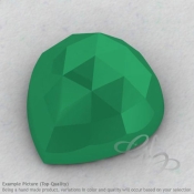 Green Onyx Heart Shape Calibrated Cabochons