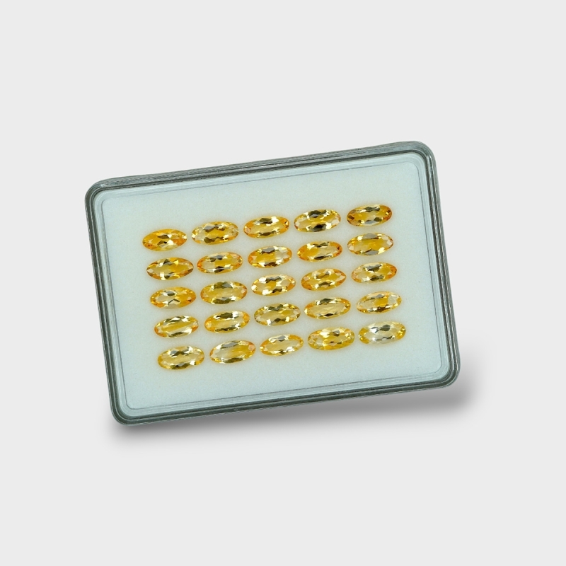 Citrine 11x5mm Faceted Oval AA Gemstones Parcel - 180461