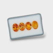 Citrine 13x10mm Faceted Oval AAA Gemstones Parcel - 180592