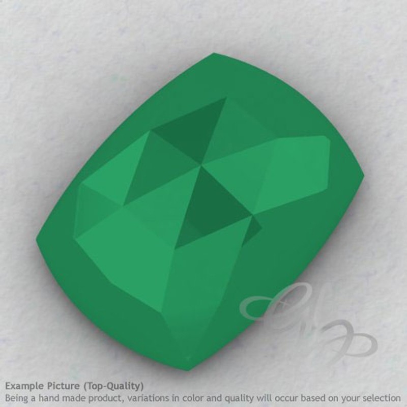 Green Onyx Cushion Shape Calibrated Cabochons