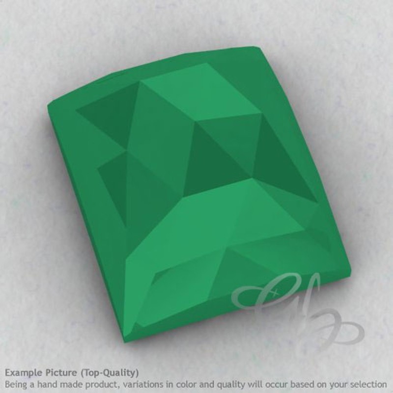 Green Onyx Baguette Shape Calibrated Cabochons