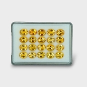 66.53 Cts. Citrine 11x9mm Faceted Oval Shape AA+ Grade Gemstones Parcel - Total 20 Pc.