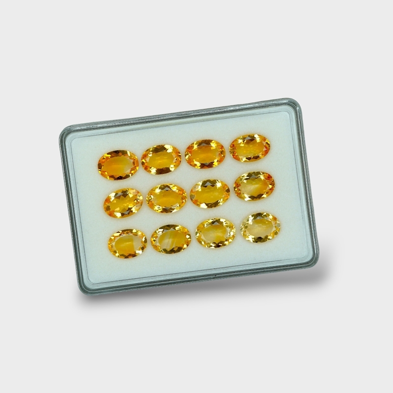 Citrine 14x10mm Faceted Oval AA+ Gemstones Parcel - 180435
