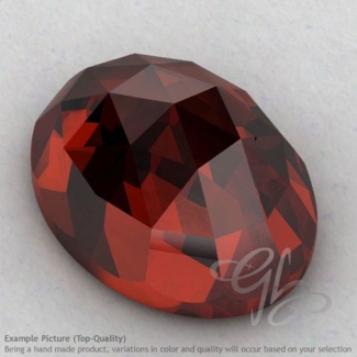 Garnet Oval Shape Calibrated Cabochons