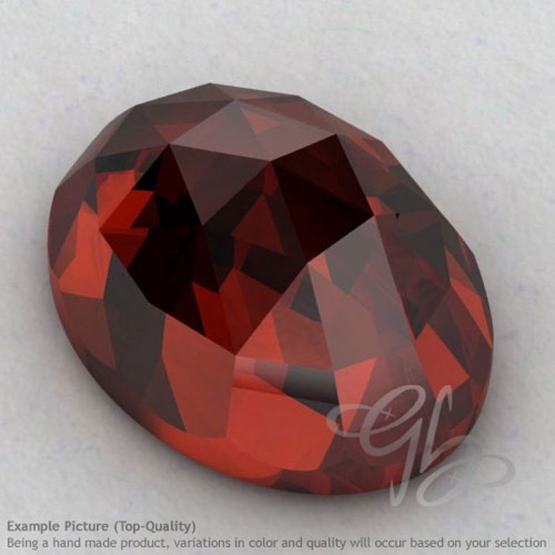 Garnet Oval Shape Calibrated Cabochons