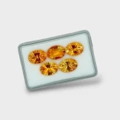 Citrine 14x10mm Concave Cut Oval AAA Gemstones Parcel - 180489