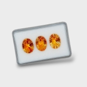 Citrine 15x11mm Concave Cut Oval AAA Gemstones Parcel - 180591