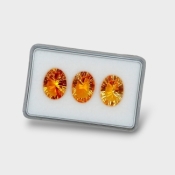 Citrine 15x11mm Concave Cut Oval AAA Gemstones Parcel - 180591