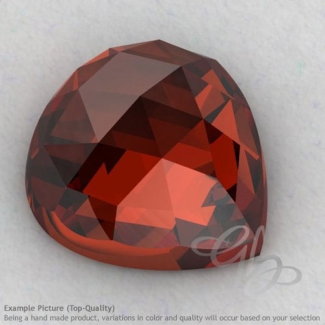 Garnet Heart Shape Calibrated Cabochons