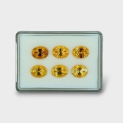 49.86 Cts. Citrine 16x12mm Concave Cut Oval Shape AAA Grade Gemstones Parcel - Total 6 Pc.