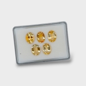 Citrine 17x13mm Faceted Oval AA Gemstones Parcel - 180601