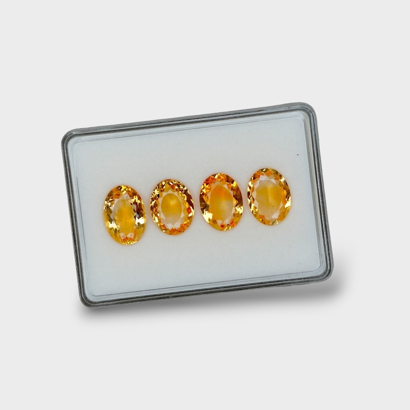 Citrine 19x14mm Faceted Oval AA+ Gemstones Parcel - 180594