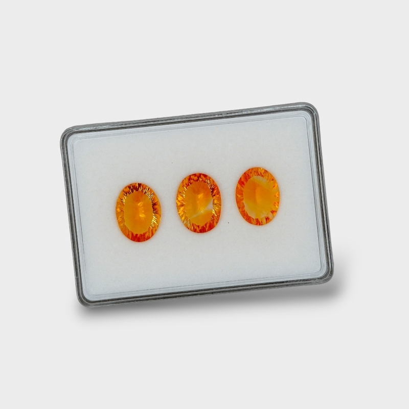 Citrine 19x15mm Concave Cut Oval AAA Gemstones Parcel - 180597