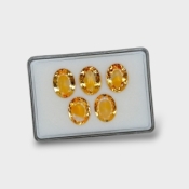 Citrine 20x15mm Concave Cut Oval AA Gemstones Parcel - 180599