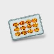Citrine 10x7mm Faceted Pear AAA Gemstones Parcel - 180485