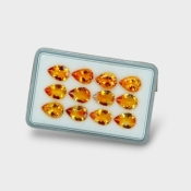 Citrine 10x7mm Faceted Pear AAA Gemstones Parcel - 180485