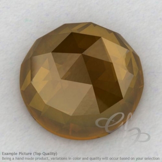 Honey Quartz Round Shape Calibrated Cabochons