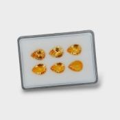 Citrine 16x12mm Concave Cut Pear AAA Gemstones Parcel - 180524