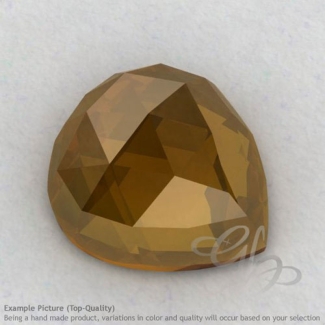 Honey Quartz Heart Shape Calibrated Cabochons