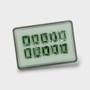 Green Amethyst 14x10mm Step Cut Octagon AAA Gemstones Parcel - 170789