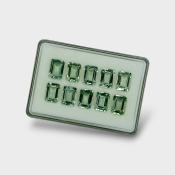 Green Amethyst 14x10mm Step Cut Octagon AAA Gemstones Parcel - 170789