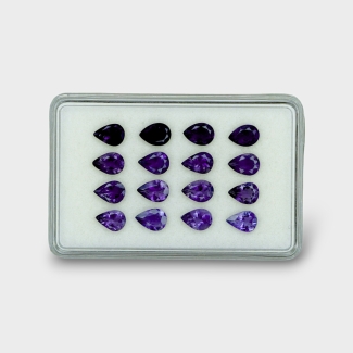 Iolite 7x5mm Faceted Pear AA+ Gemstones Parcel - 180670