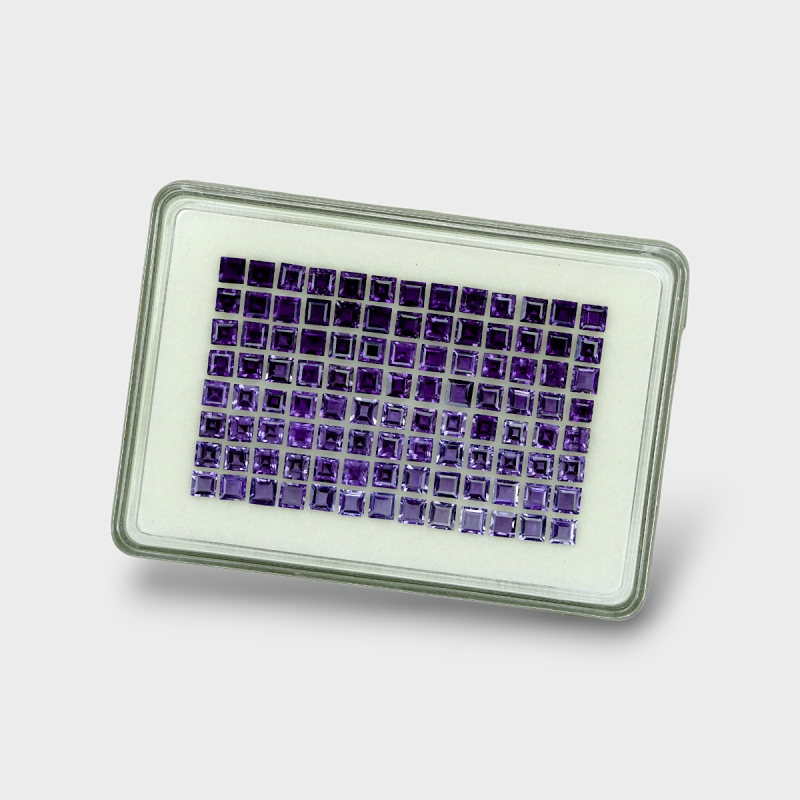 Iolite 4mm Step Cut Square AAA Gemstones Parcel - 180636