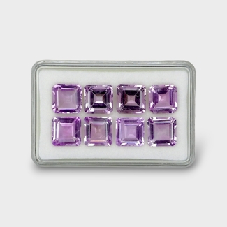 Brazilian Amethyst 10mm Step Cut Octagon AA+ Gemstones Parcel - 180519