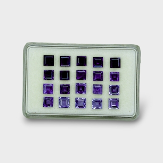 Iolite 5mm Step Cut Square AA Gemstones Parcel - 180802