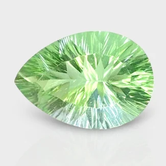 Green Fluorite 20x14mm Concave Cut Pear AAA Grade Loose Gemstone - 159222