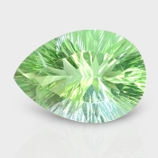 Green Fluorite 20x14mm Concave Cut Pear AAA Grade Loose Gemstone - 159222