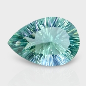 Green Fluorite 25x17mm Concave Cut Pear AAA Grade Loose Gemstone - 159215