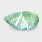 Green Fluorite 25x17mm Concave Cut Pear AAA Grade Loose Gemstone - 159233