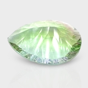 Green Fluorite 20x14mm Concave Cut Pear AAA Grade Loose Gemstone - 159217