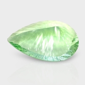 Green Fluorite 30x20mm Concave Cut Pear AAA Grade Loose Gemstone - 159192
