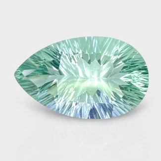 Green Fluorite 25x15mm Concave Cut Pear AAA Grade Loose Gemstone - 159216