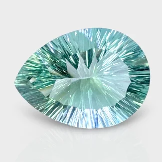 Green Fluorite 26x19 Concave Cut Pear AAA Grade Loose Gemstone - 152722