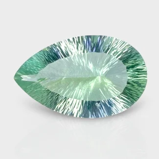 Green Fluorite 28x17mm Concave Cut Pear AAA Grade Loose Gemstone - 159208