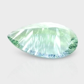Green Fluorite 28x17mm Concave Cut Pear AAA Grade Loose Gemstone - 159208