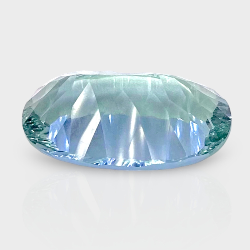 Green Fluorite 24x14mm Concave Cut Oval AAA Grade Loose Gemstone - 159179