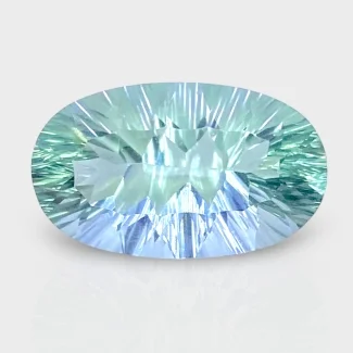 Green Fluorite 24x14mm Concave Cut Oval AAA Grade Loose Gemstone - 159179