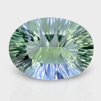 Green Fluorite 19x14mm Concave Cut Oval AAA Grade Loose Gemstone - 159175